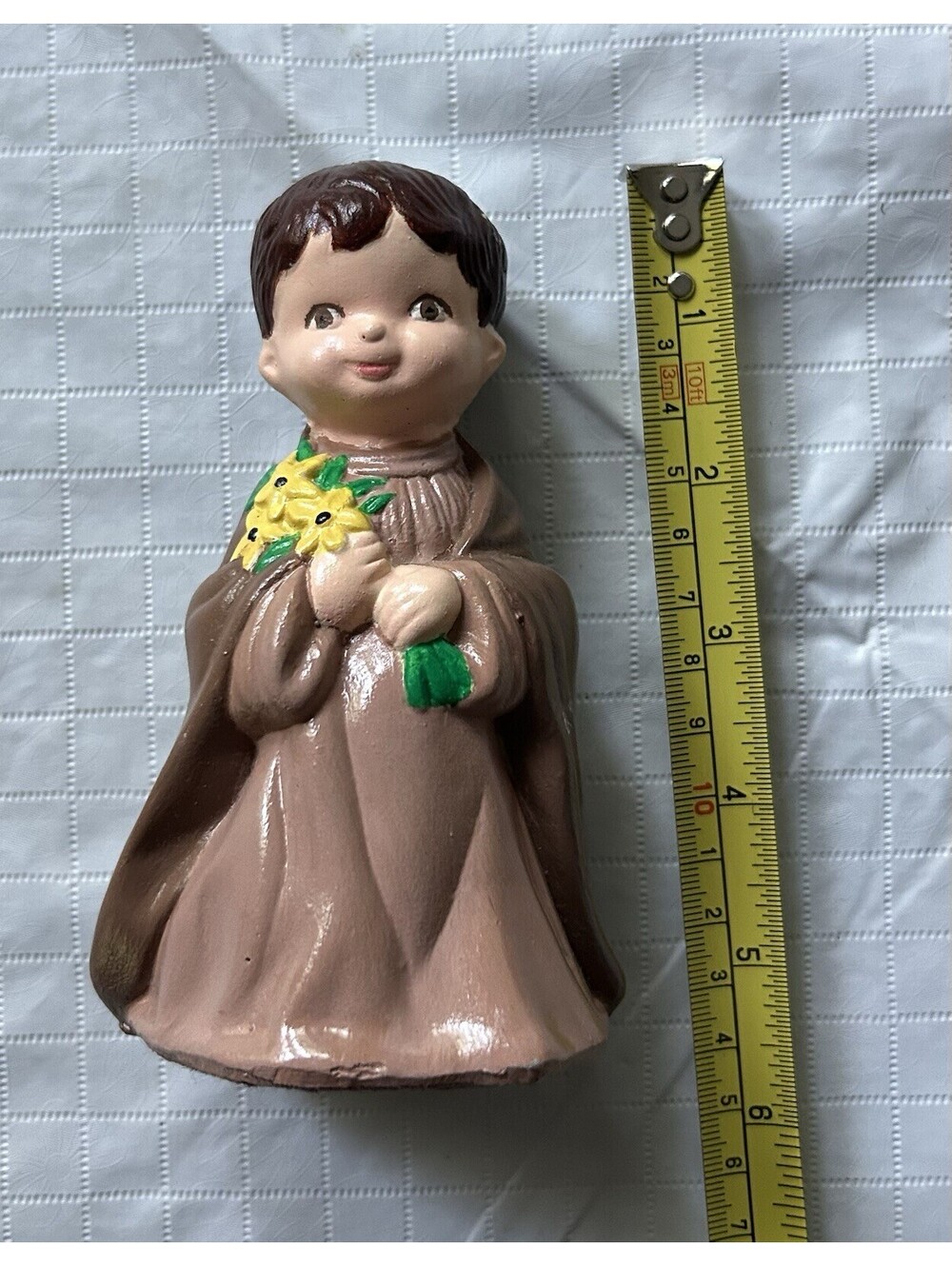 Vtg 1975 Hand Painted Nativity Figures Mary & Joseph Chalk Ware Christmas Creche - Picture 3 of 9